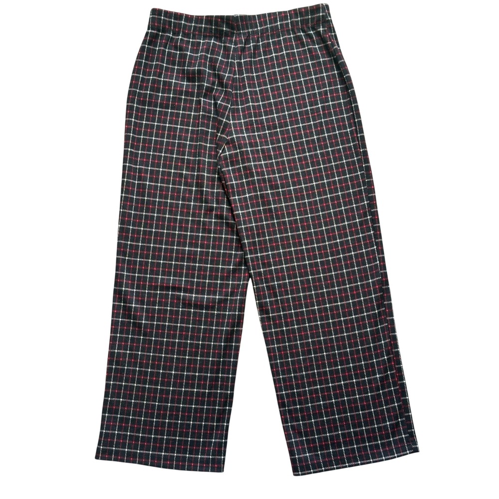 Jules & Leopold Pull On pants Ankle Length Pants Red White Black Plaid Size L
